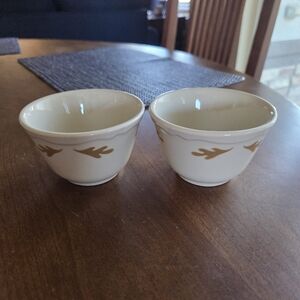 Vintage Mayer China Beaver Falls PA Restaurant Ware Boullion Bowls